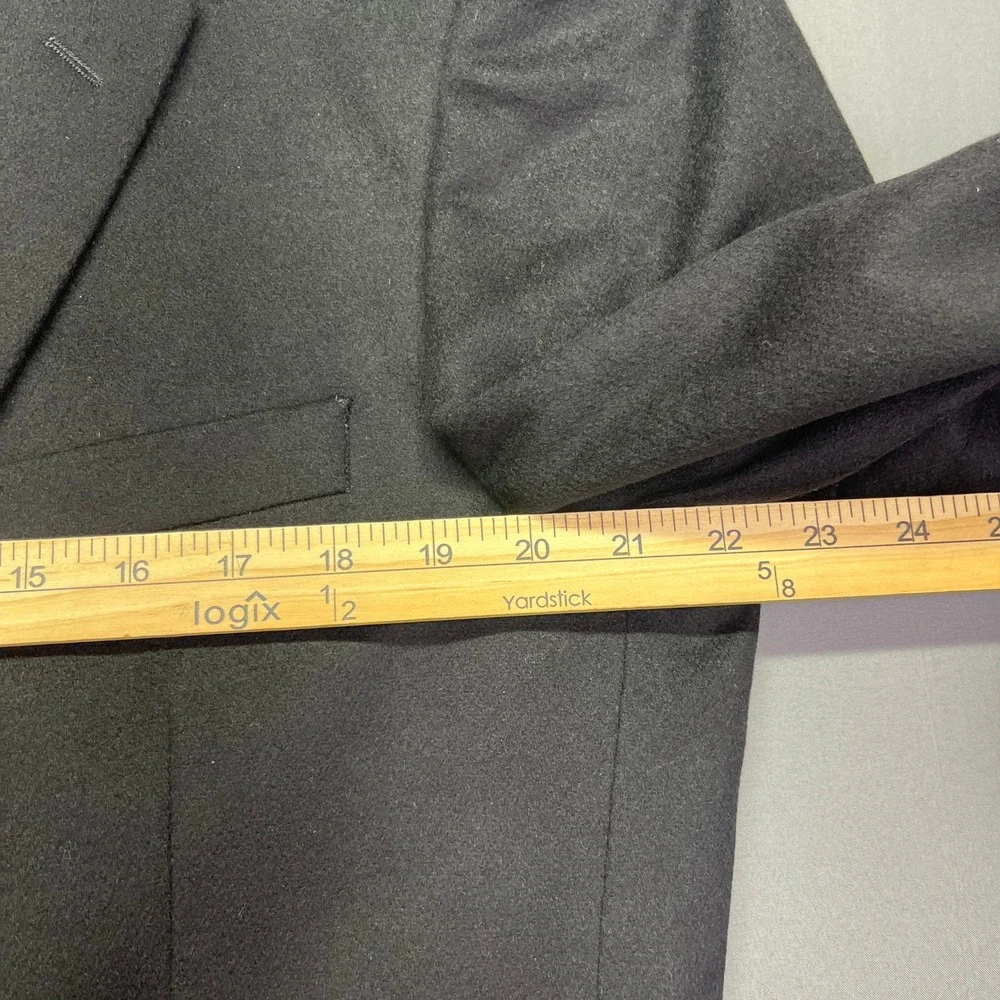Tasso Elba Cashmere Blazer Sport Coat Jacket Black Soft Size 42R‎ Career